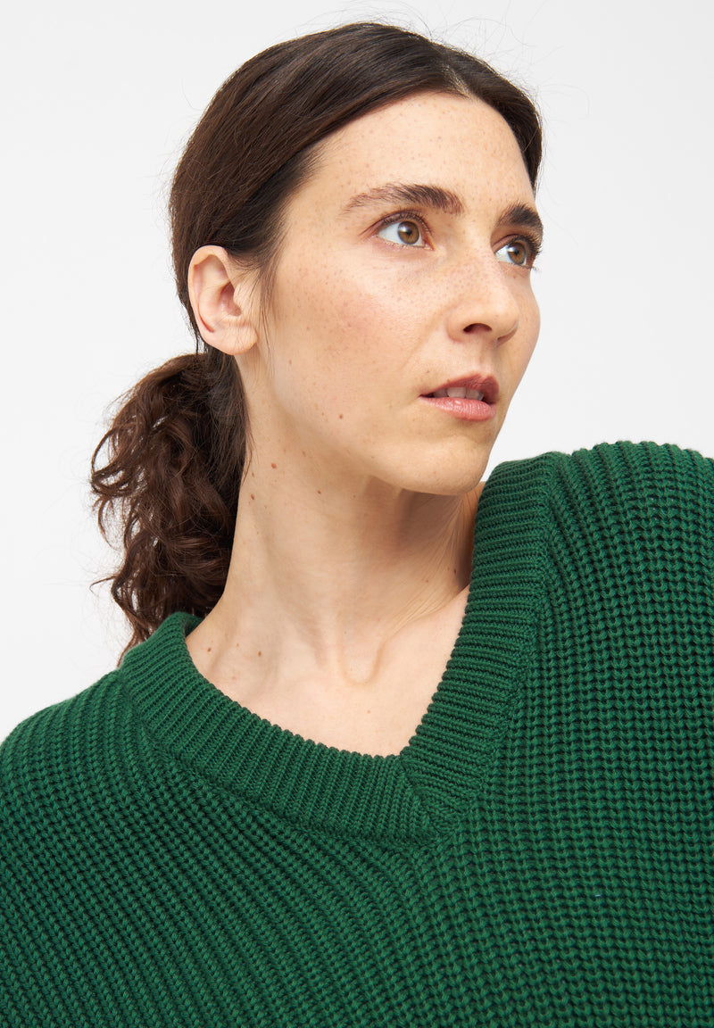 Givn Berlin Strickpullover ELSA aus Bio-Baumwolle Sweater Cedar Green