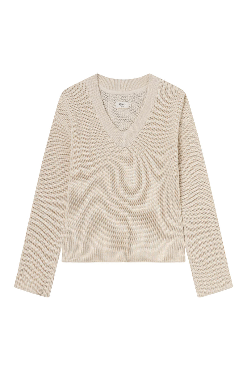 Givn Berlin Strickpullover ELSA aus Bio-Baumwolle Sweater Off White