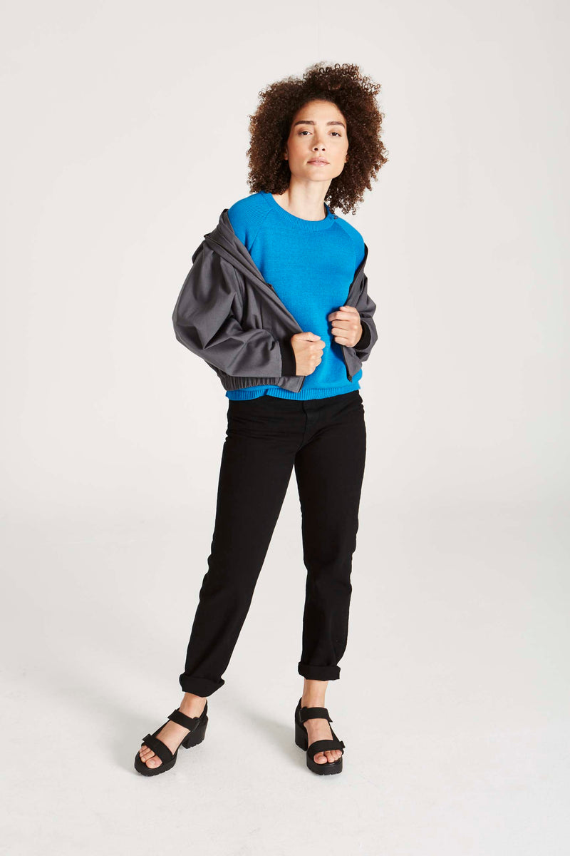 Givn Berlin Strickpullover ERICA aus Bio-Baumwolle Sweater Imperial Blue