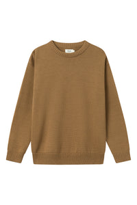 Givn Berlin Strickpullover FELIX aus Bio-Baumwolle Sweater Caramel Brown