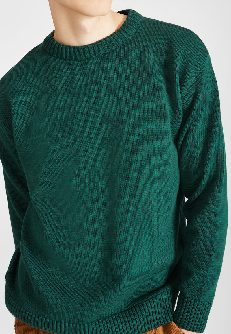 Givn Berlin Strickpullover FELIX aus Bio-Baumwolle Sweater Cedar Green