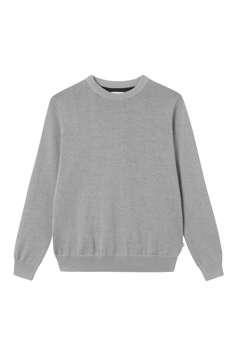 Givn Berlin Strickpullover FIETE aus Bio-Baumwolle Sweater Light Grey