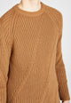 Givn Berlin Strickpullover JULIAN aus Bio-Baumwolle Sweater Caramel Brown