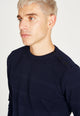 Givn Berlin Strickpullover LEANDER aus Bio-Baumwolle Sweater Blue
