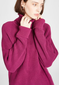 Givn Berlin Strickpullover MALIKA aus Bio-Baumwolle Sweater Dark Pink