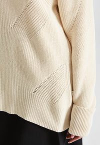 Givn Berlin Strickpullover MALIKA aus Bio-Baumwolle Sweater Undyed