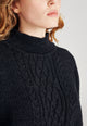 Givn Berlin Strickpullover ODESSA aus Bio-Wolle Sweater Dark Grey (Wool)