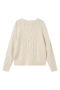 Givn Berlin Strickpullover RICO aus Bio-Wolle Sweater White (Wool)