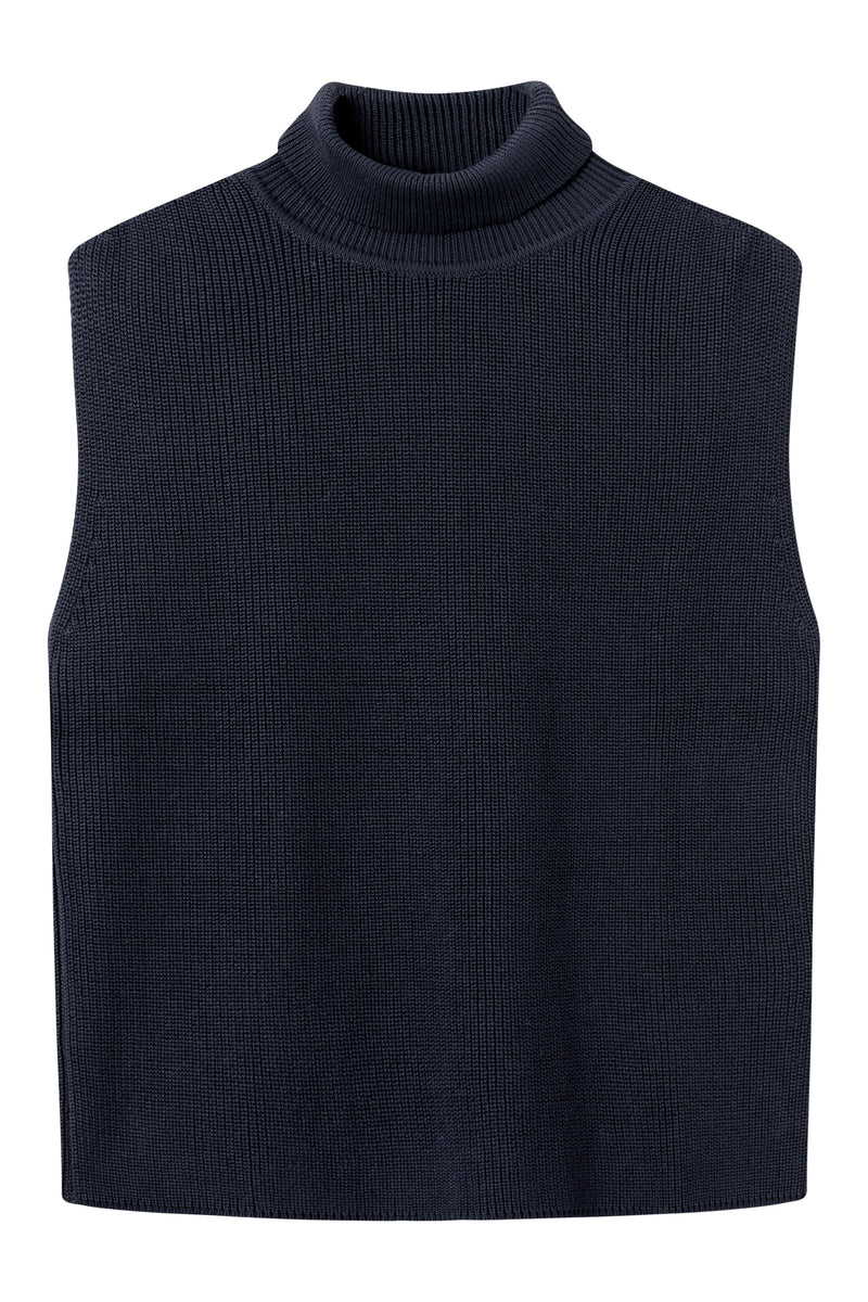 Givn Berlin Strickpullunder KEIRA aus Bio-Baumwolle Sweater Midnight Blue