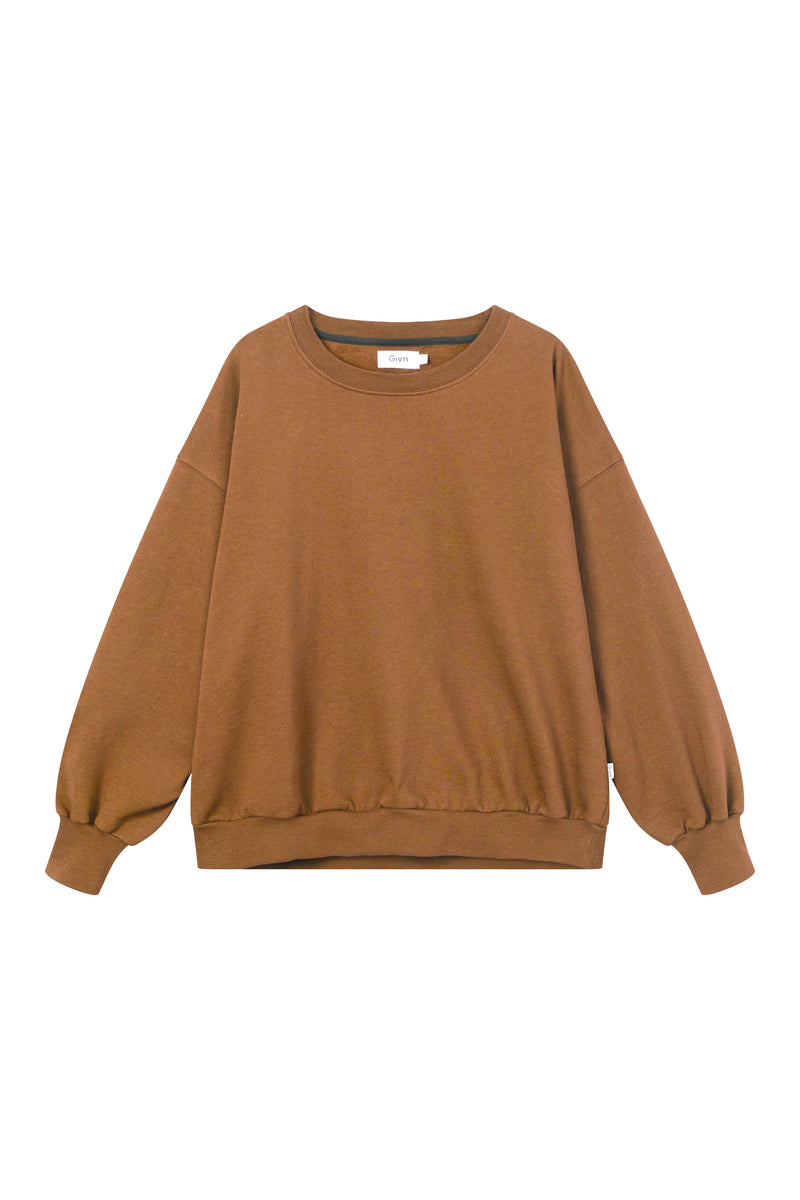Givn Berlin Sweater ARIANA aus Bio-Baumwolle Sweater Caramel Brown