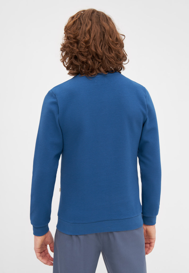 Givn Berlin Sweater CANTON aus Bio-Baumwolle Sweater Ocean Blue (Rib)