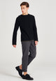 Sweater EMIL aus recycelter Baumwolle - Black