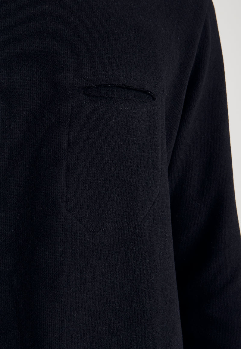 Sweater EMIL aus recycelter Baumwolle - Black