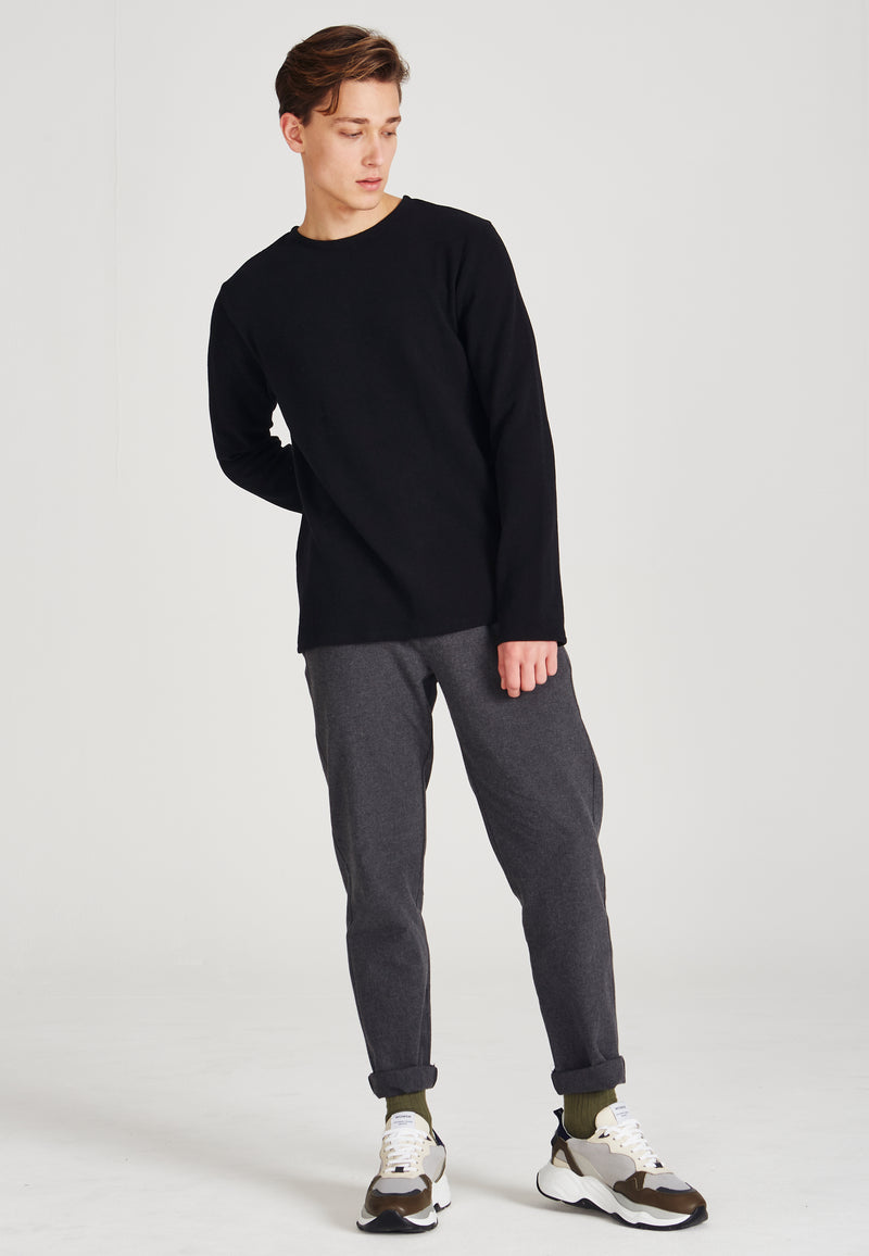 Givn Berlin Sweater IAN aus recycelter Baumwolle Sweater Black