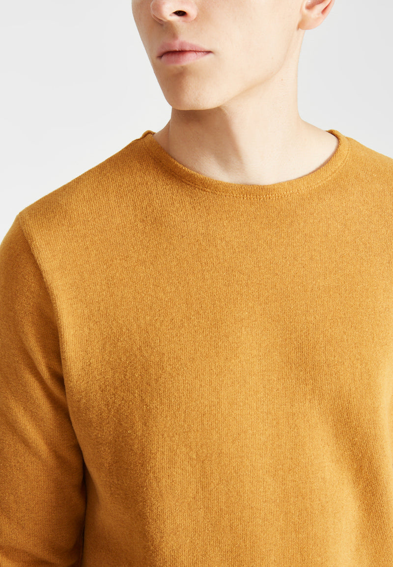 Givn Berlin Sweater IAN aus recycelter Baumwolle Sweater Mustard