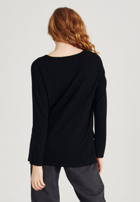 Sweater JULES aus TENCEL™ Modal - Black