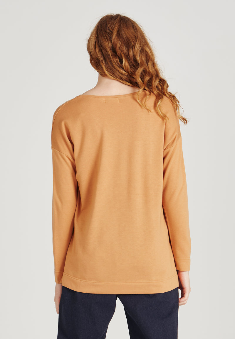 Sweater JULES in TENCEL™ Modal - Light Camel