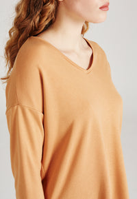 Sweater JULES aus TENCEL™ Modal - Light Camel
