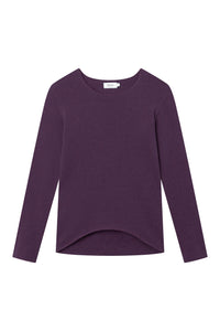 Givn Berlin Sweater LUCIA aus recycelter Baumwolle Sweater Dark Purple