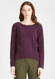 Givn Berlin Sweater LUCIA aus recycelter Baumwolle Sweater Dark Purple