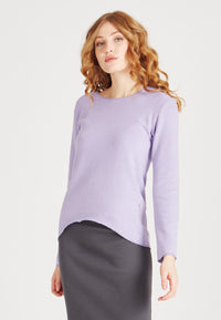 Givn Berlin Sweater LUCIA aus recycelter Baumwolle Sweater Lavender
