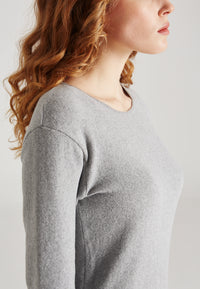 Givn Berlin Sweater LUCIA aus recycelter Baumwolle Sweater Light Grey