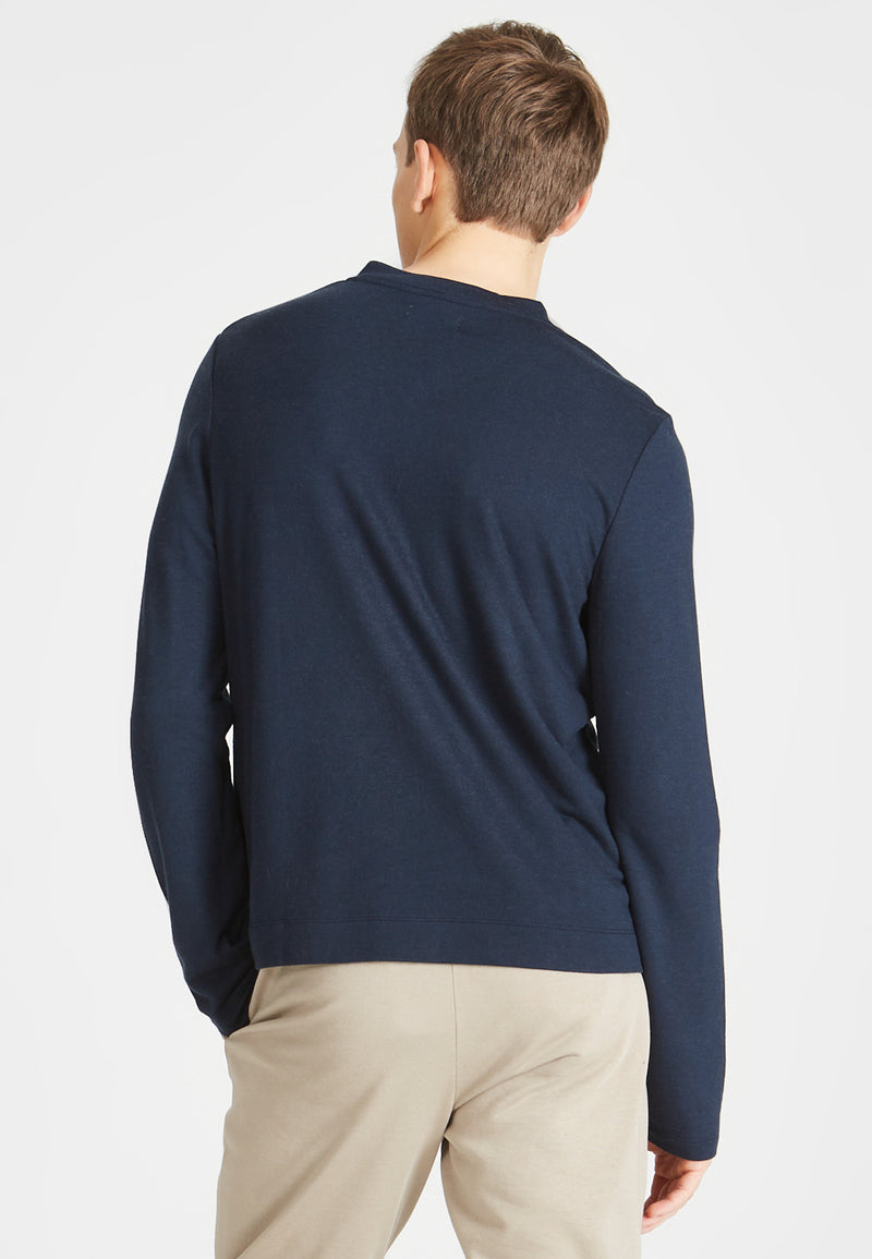 Givn Berlin Sweater MATEO aus TENCEL™ Modal Sweater Midnight Blue