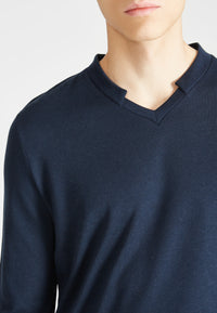 Givn Berlin Sweater MATEO aus TENCEL™ Modal Sweater Midnight Blue