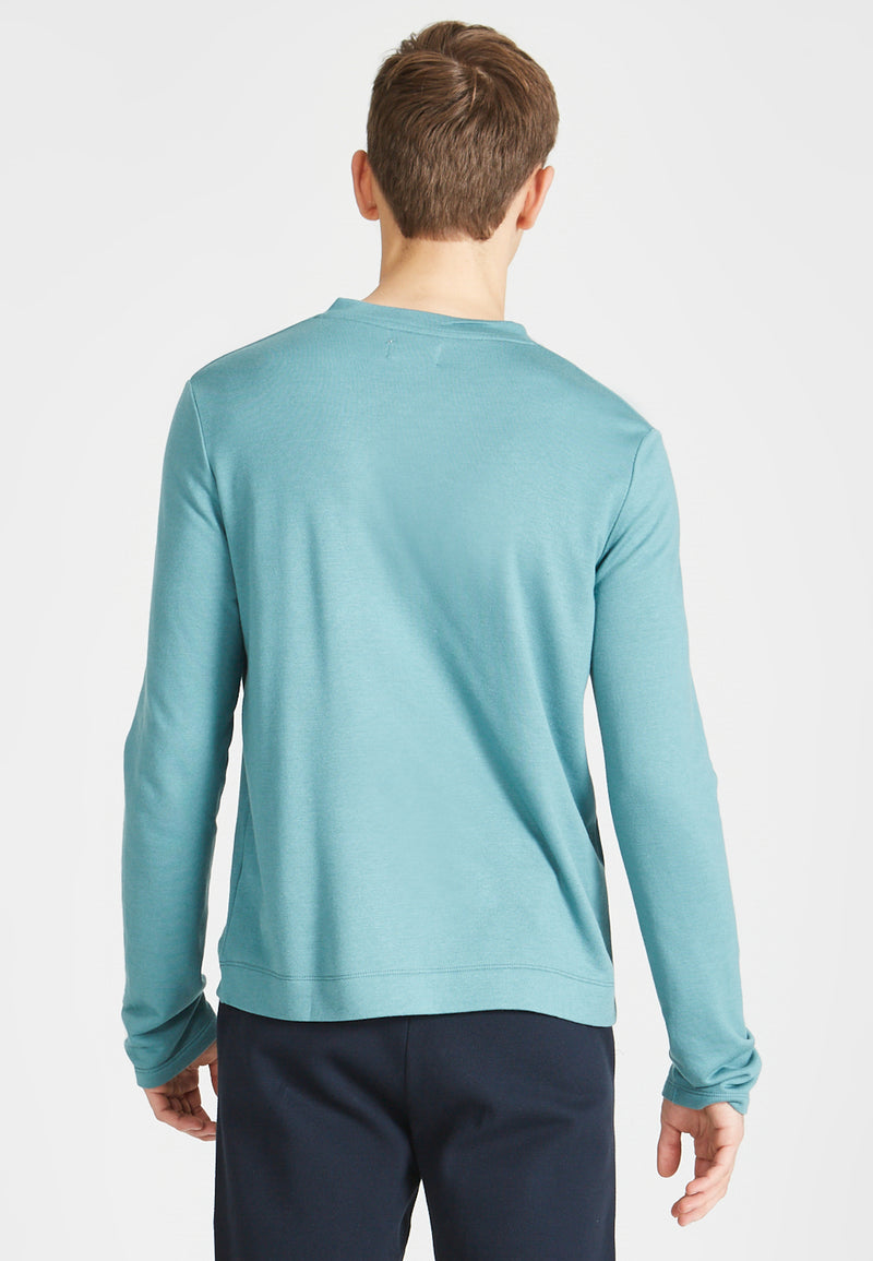Givn Berlin Sweater MATEO aus TENCEL™ Modal Sweater Petrol