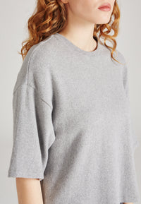Givn Berlin Sweater SELMA aus recycelter Baumwolle Sweater Light Grey