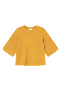 Givn Berlin Sweater SELMA aus recycelter Baumwolle Sweater Mustard