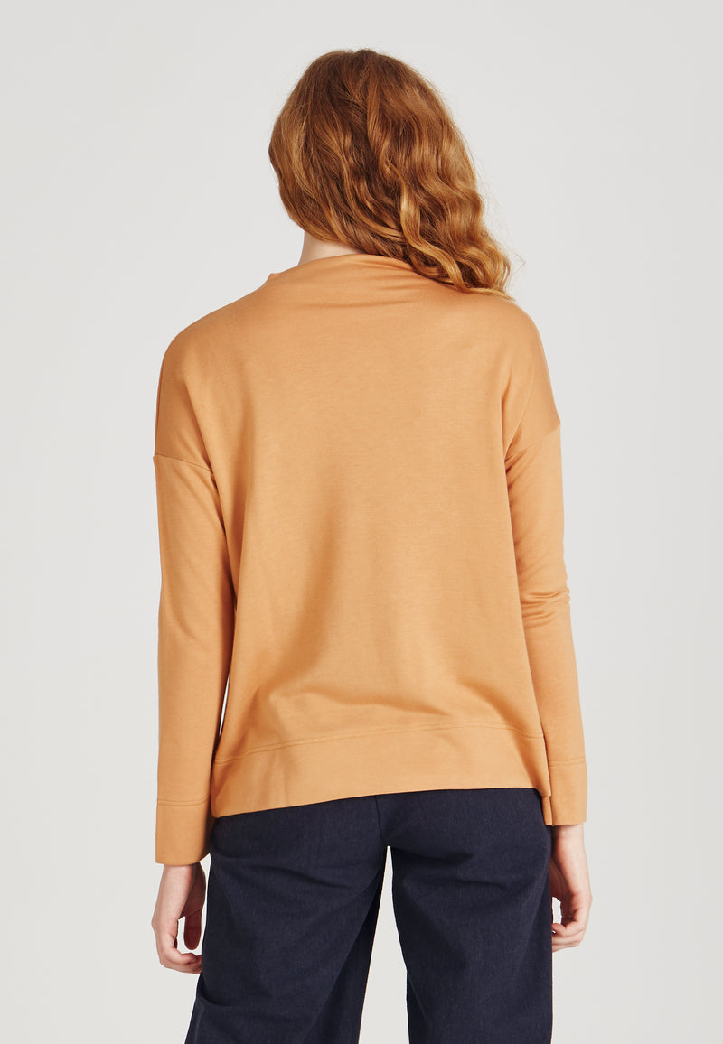 Givn Berlin Sweater SENNA aus TENCEL™ Modal Sweater Light Camel