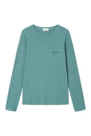 Givn Berlin Sweater STAN aus recycelter Baumwolle Sweater Petrol