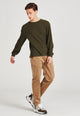 Givn Berlin Sweater TABOR aus recycelter Baumwolle Sweater Dark Olive