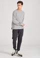 Givn Berlin Sweater TABOR aus recycelter Baumwolle Sweater Light Grey