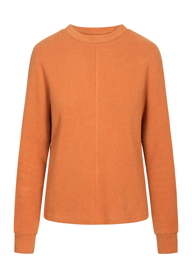 Givn Berlin Sweater WILMA aus recycelter Baumwolle Sweater Cinnamon