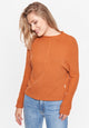 Givn Berlin Sweater WILMA aus recycelter Baumwolle Sweater Cinnamon