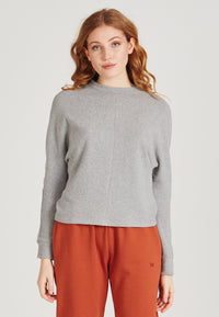 Givn Berlin Sweater WILMA aus recycelter Baumwolle Sweater Light Grey