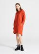 Givn Berlin Sweatkleid HELEN aus Bio-Baumwolle Dress Red Clay (Structure)
