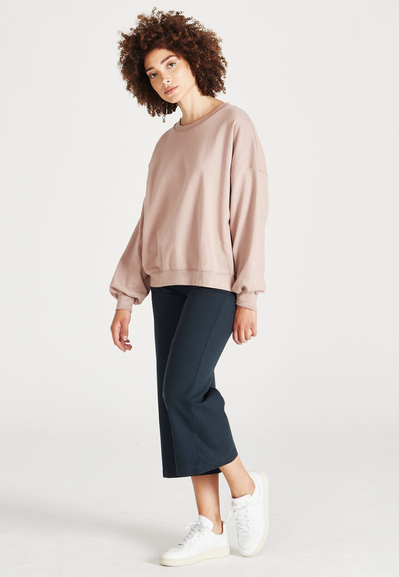 Givn Berlin Sweatshirt ARIANA aus Bio-Baumwolle Sweater Muddy Pink