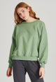 Sweatshirt ARIANA aus Bio-Baumwolle - Apple Green