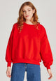 Sweatshirt ARIANA organic cotton - Lava Red