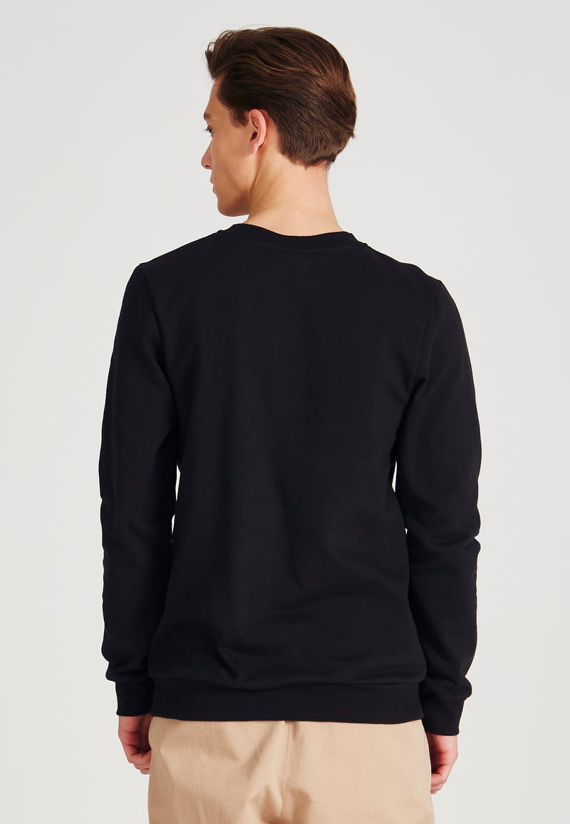 Sweatshirt CANTON aus Bio-Baumwolle - Black