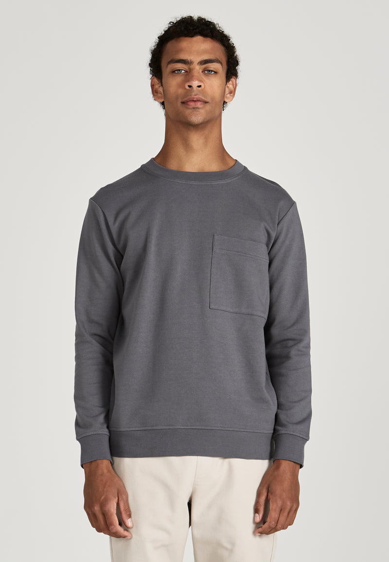Givn Berlin Sweatshirt GORDON aus Bio-Baumwolle Sweater Shadow Grey