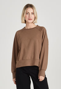Givn Berlin Sweatshirt HEDI aus Bio-Baumwolle Sweater Muddy Brown