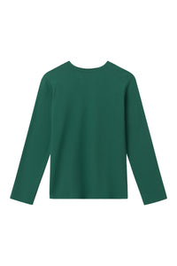 Givn Berlin Sweatshirt IAN aus Bio-Baumwolle Sweater Forest Green (Waffle)