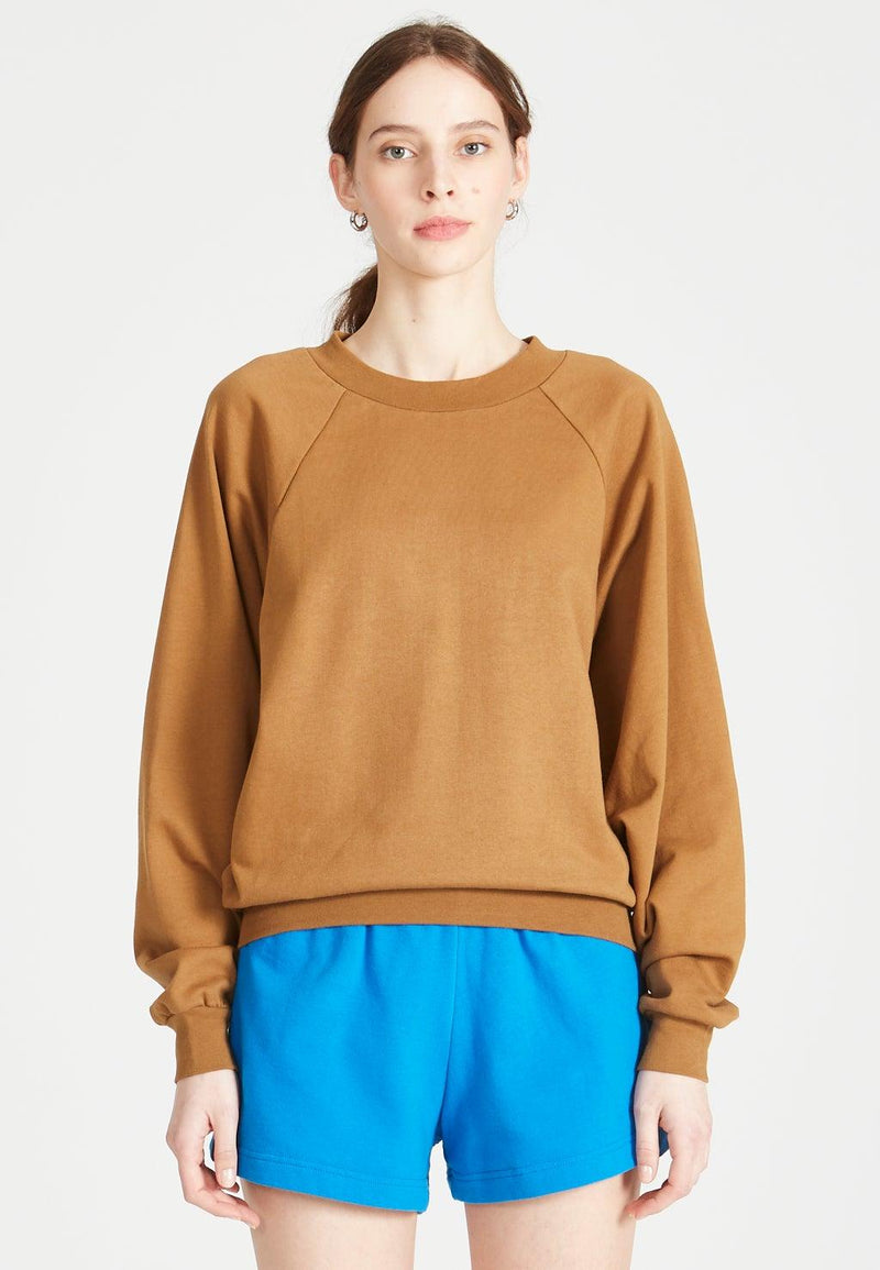 Givn Berlin Sweatshirt ISABEL aus Bio-Baumwolle Sweater Rubber Brown
