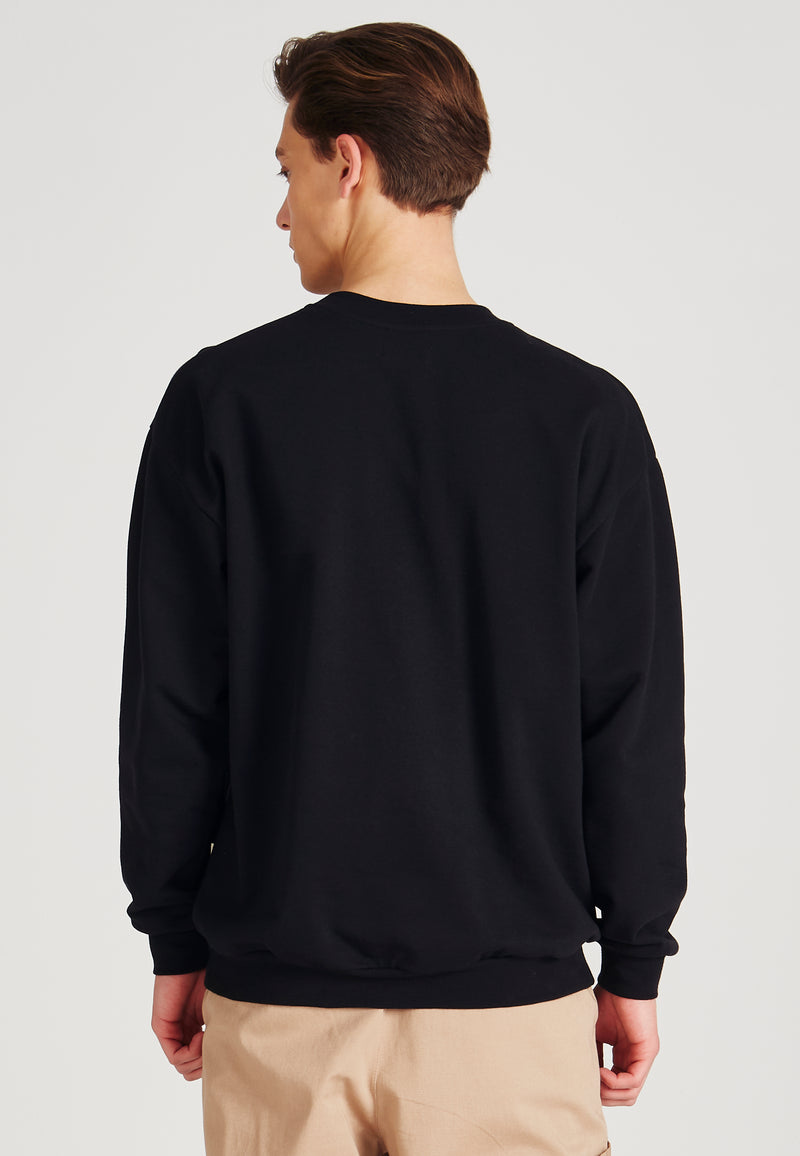 Sweatshirt KILIAN aus Bio-Baumwolle - Black