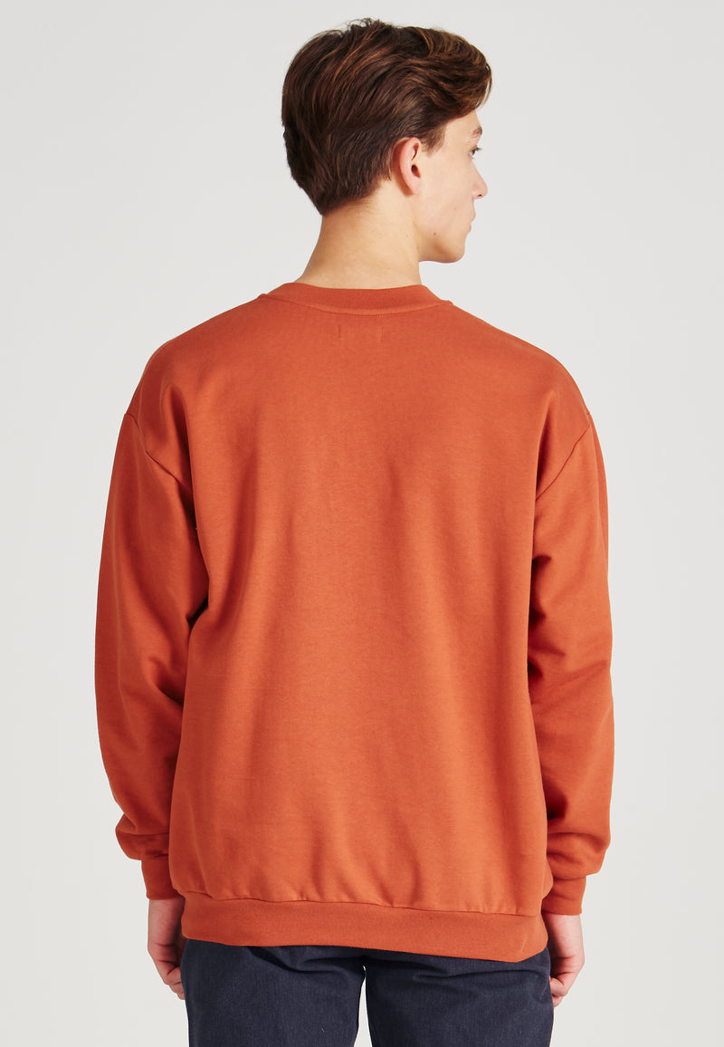 Sweatshirt KILIAN organic cotton - Copper