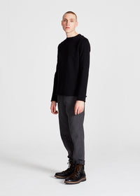Sweatshirt MANU aus Bio-Baumwolle - Black